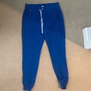 Royal blue figs scrub pants